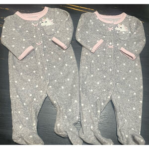 Twin NB Carters Girls Sleepers, And Bodysuits